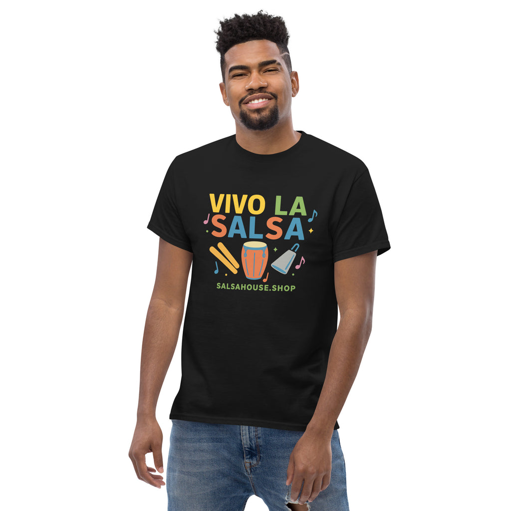 Unisex classic tee-VIVO LA SALSA-black