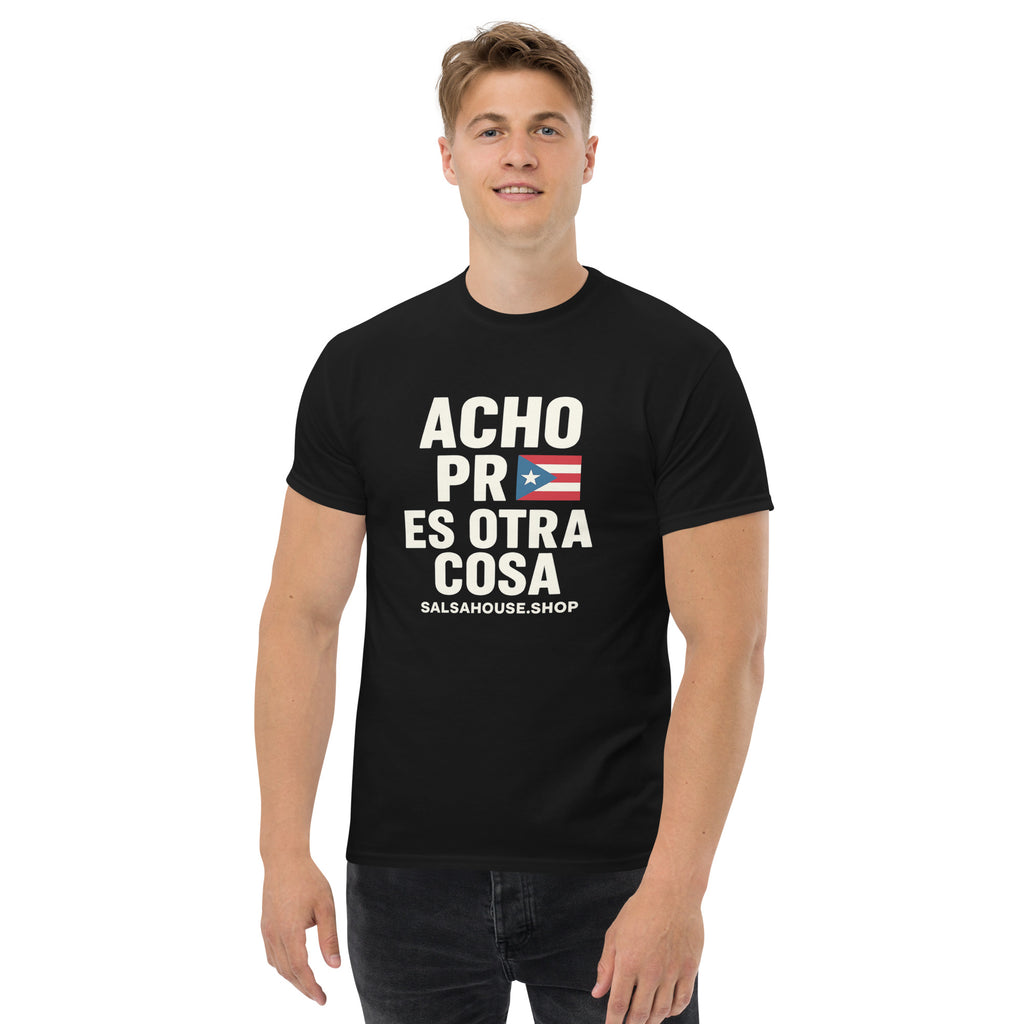 Unisex classic tee-ACHO PR ES OTRA COSA-flag-black