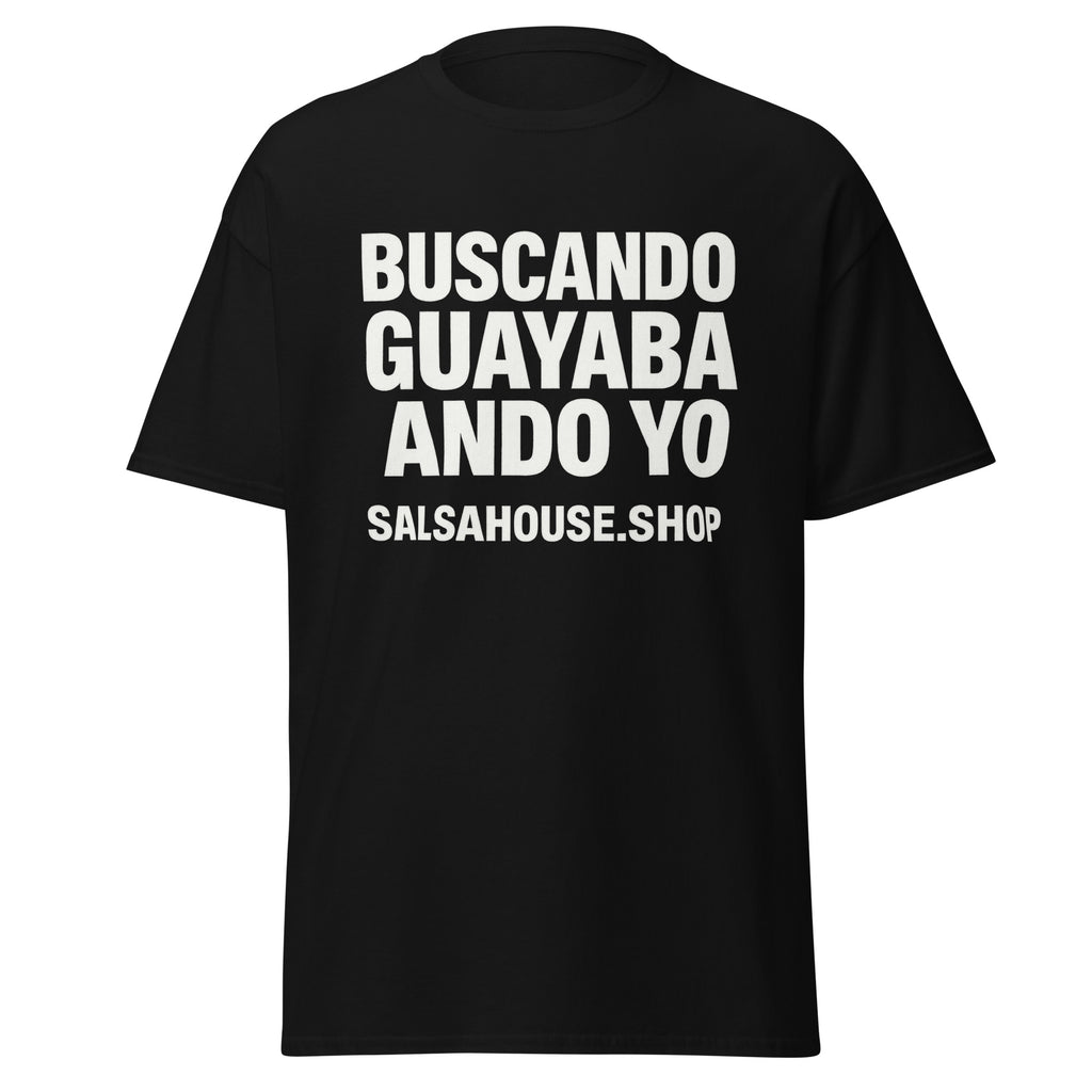 Unisex classic tee-BUSCANDO GUAYABA ANDO YO-plain-black