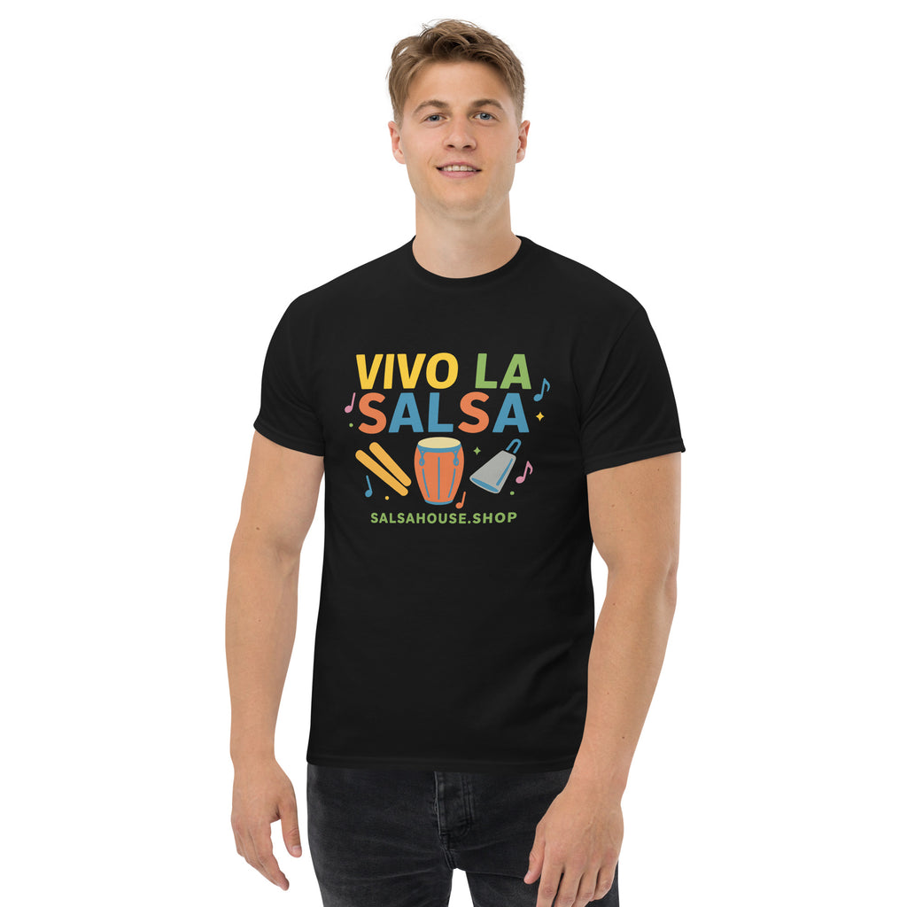 Unisex classic tee-VIVO LA SALSA-black