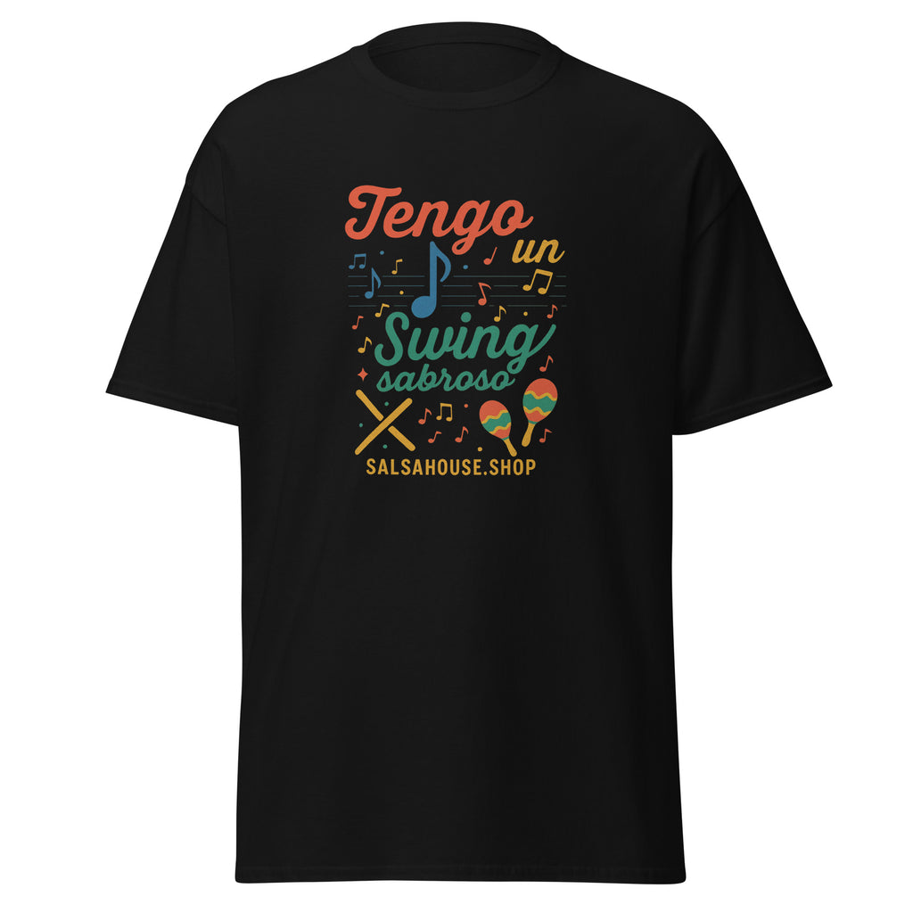 Unisex classic tee-TENGO UN SWING SABROSO(c)-black