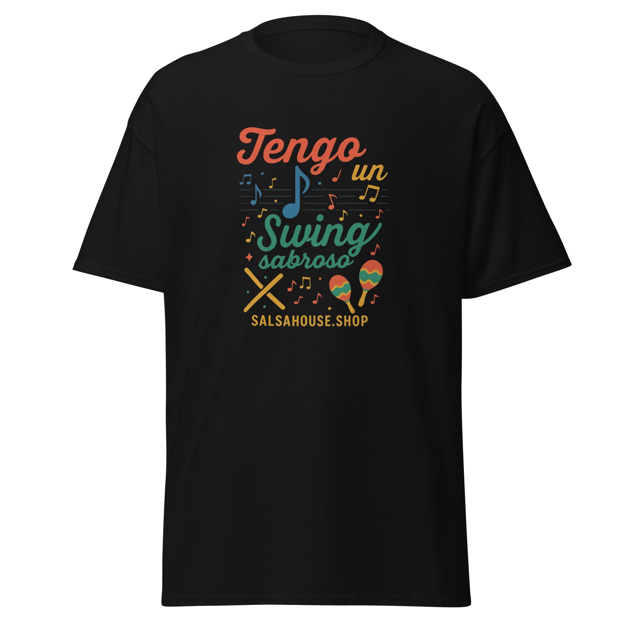 Unisex classic tee-TENGO UN SWING SABROSO(c)-black