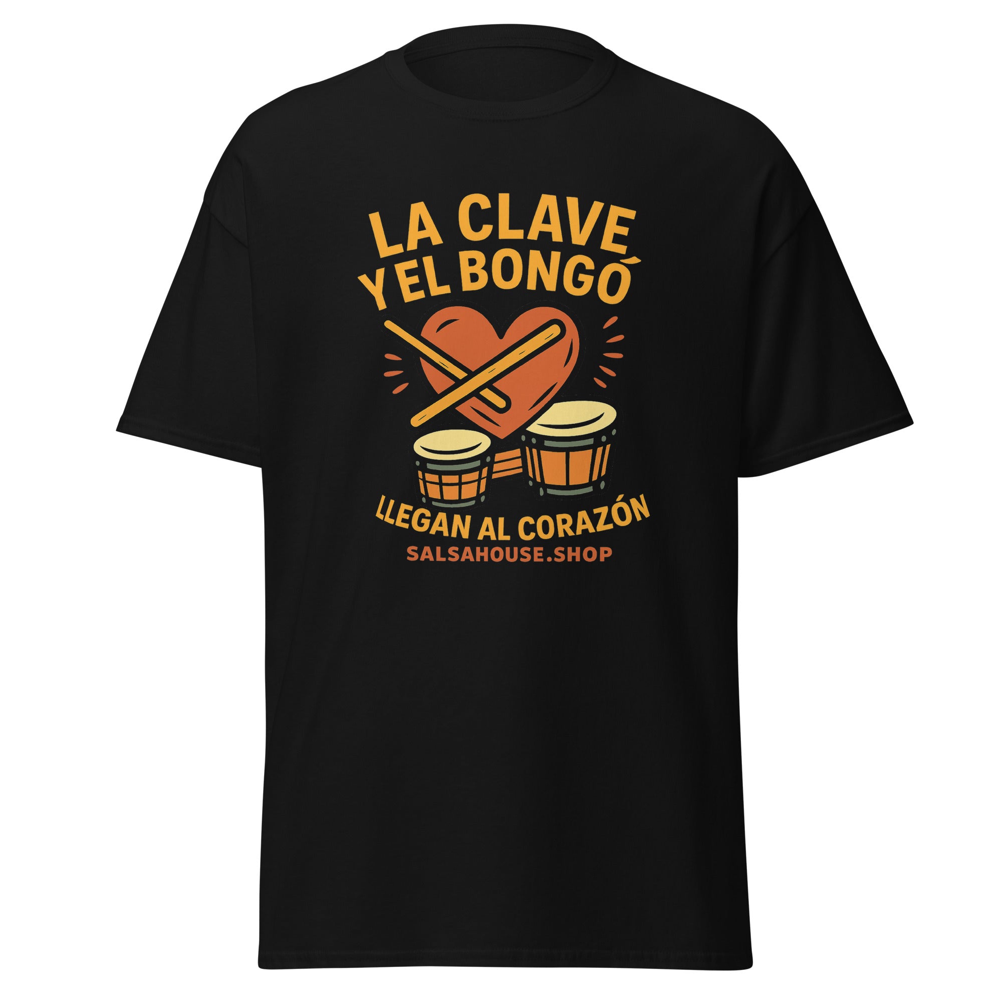 Unisex classic tee-CLAVE Y BONGÓ-black