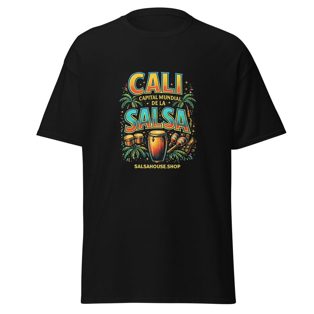 Unisex classic tee-CALI CAPITAL MUNDIAL DE LA SALSA-black