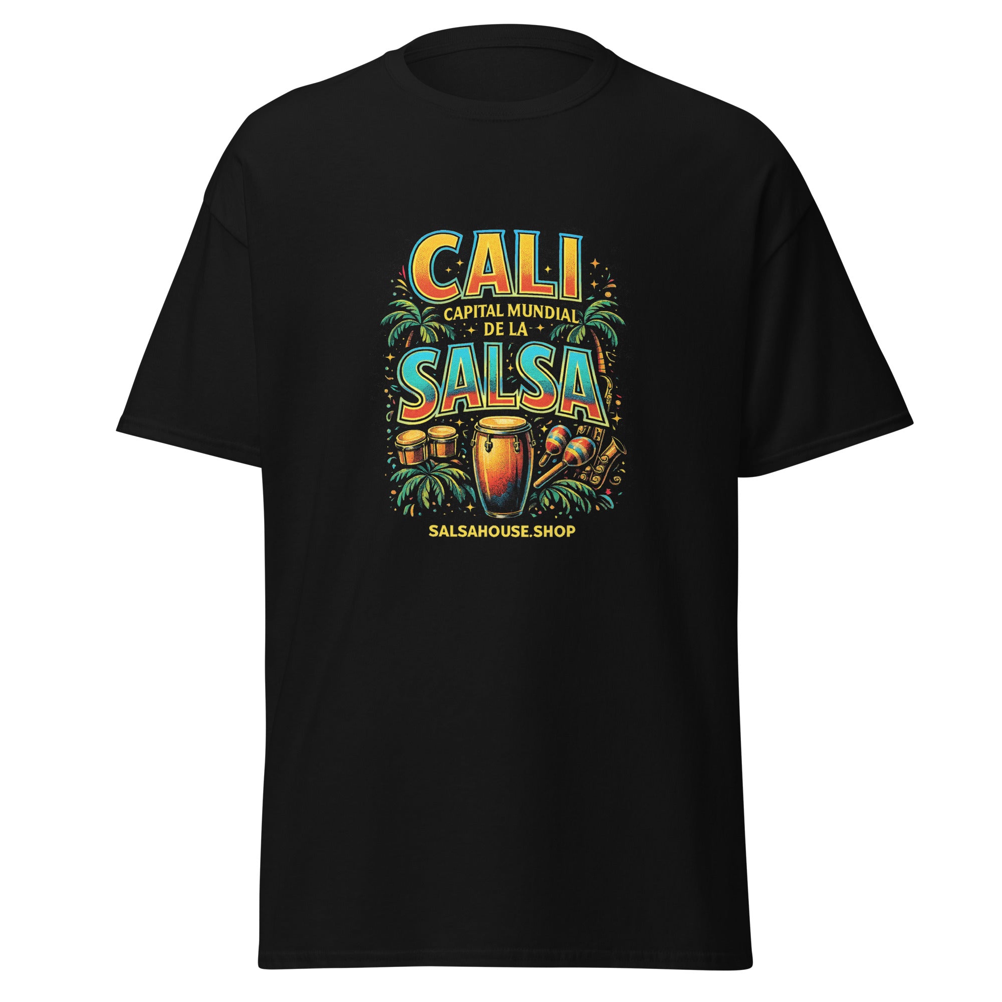 Unisex classic tee-CALI CAPITAL MUNDIAL DE LA SALSA-black