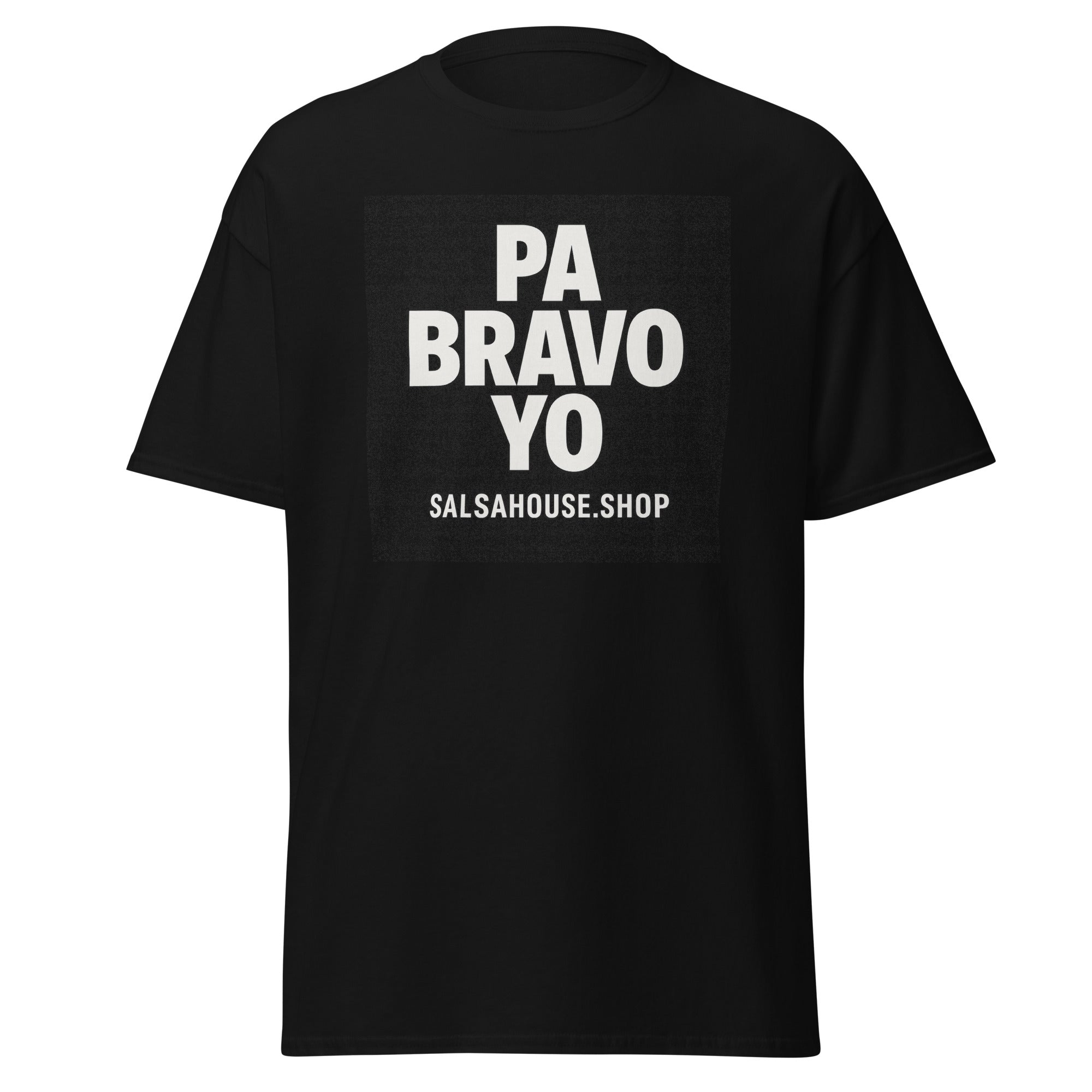 Unisex classic tee-PA BRAVO YO-plain-black