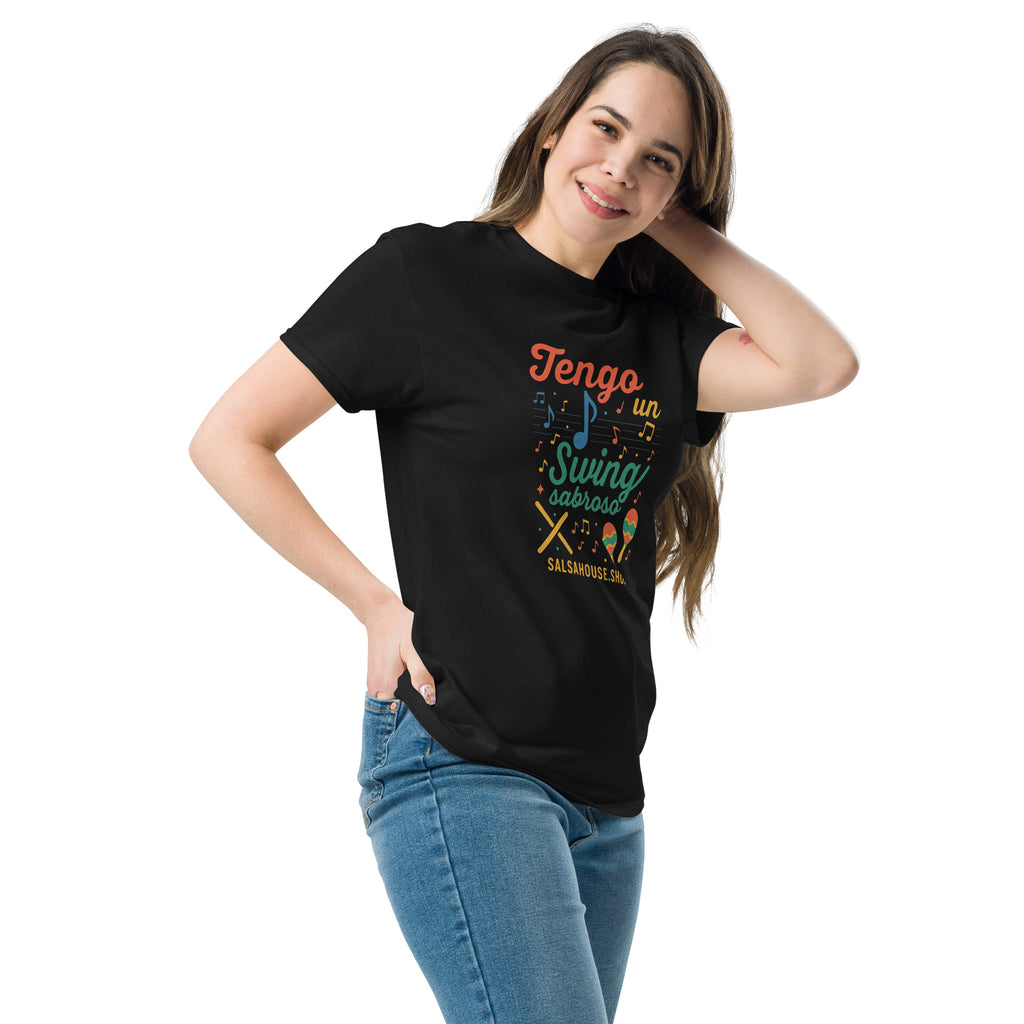 Unisex classic tee-TENGO UN SWING SABROSO(c)-black