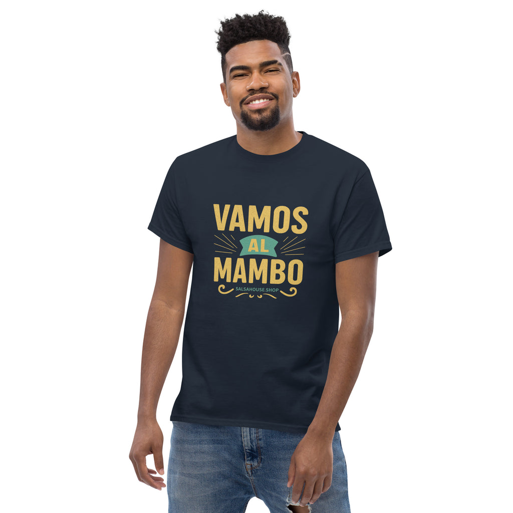 Unisex classic tee-VAMOS AL MAMBO-navy