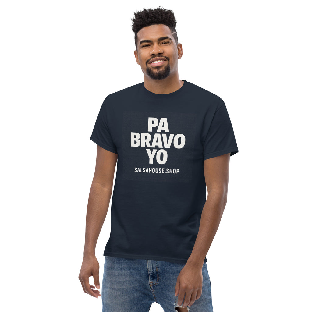Unisex classic tee-PA BRAVO YO-plain-navy