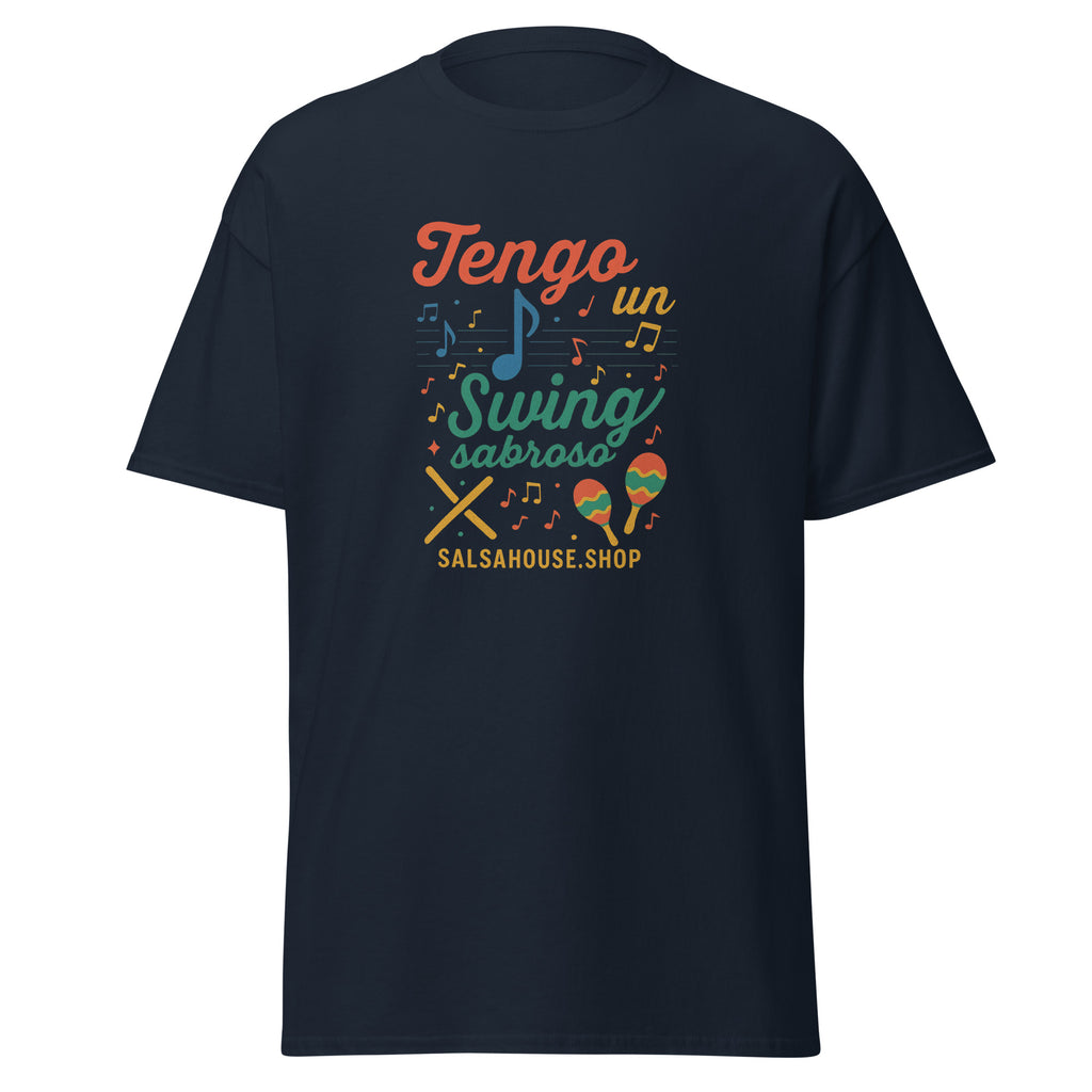 Unisex classic tee-TENGO UN SWING SABROSO(c)-navy