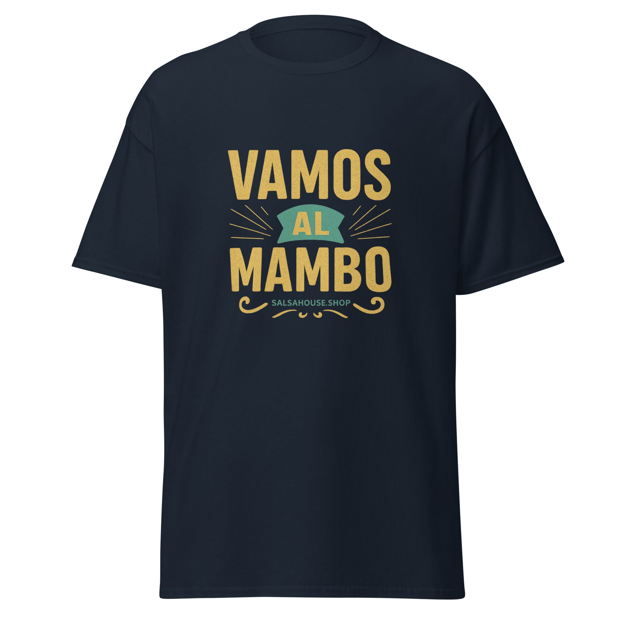 Unisex classic tee-VAMOS AL MAMBO-navy
