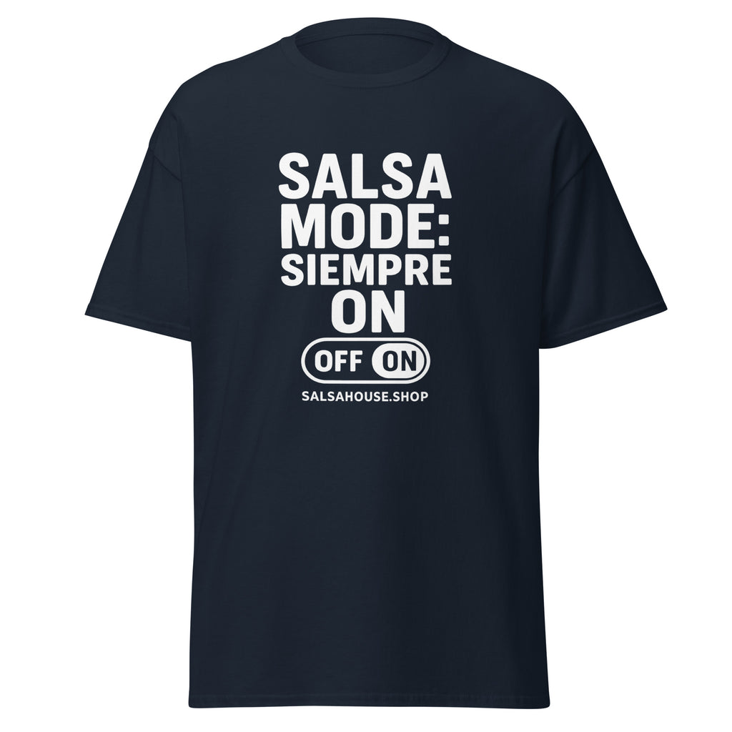 Unisex classic tee-SALSA MODE SIEMPRE ON-navy