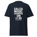 Unisex classic tee-SALSA MODE SIEMPRE ON-navy