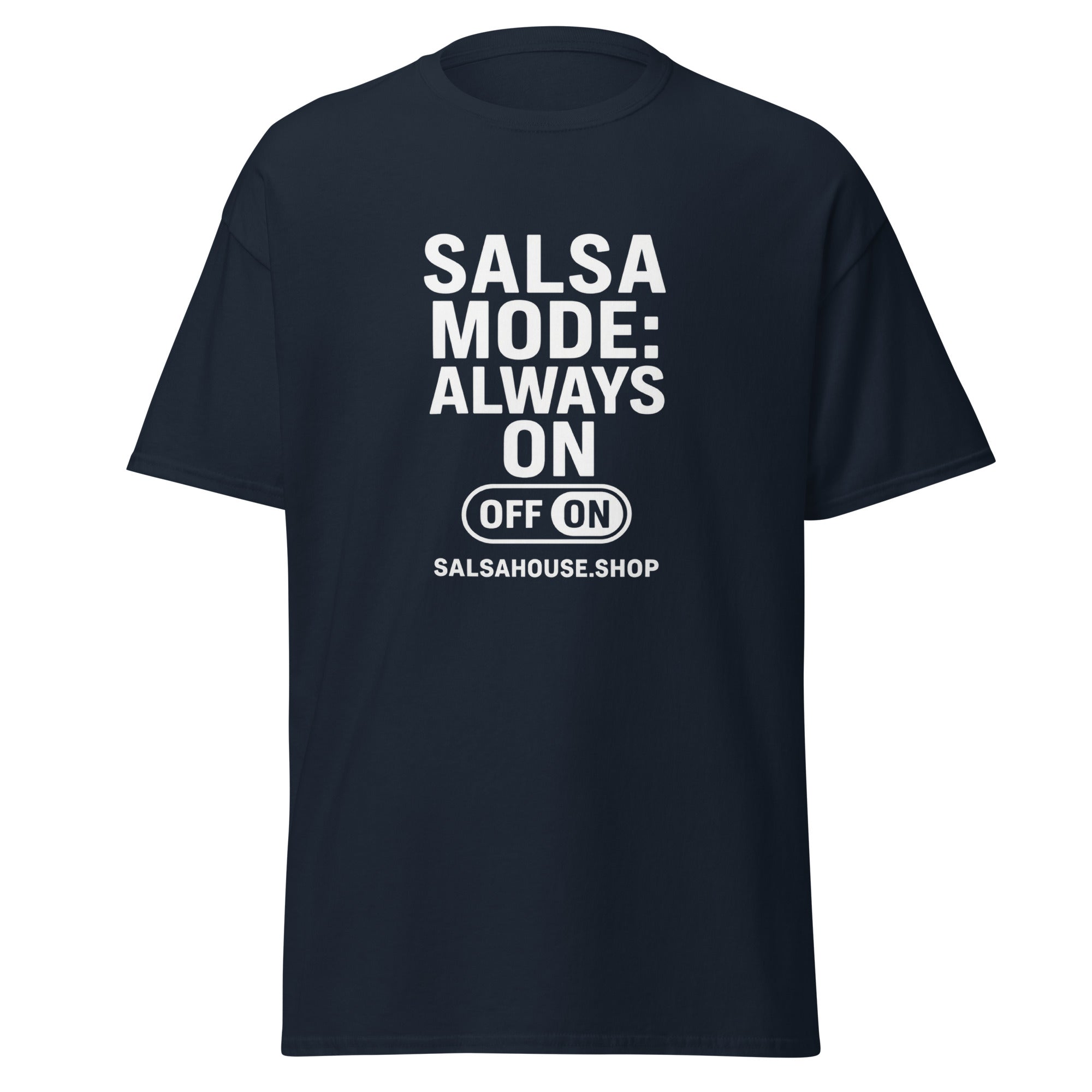 Unisex classic tee-SALSA MODE ALWAYS ON-navy