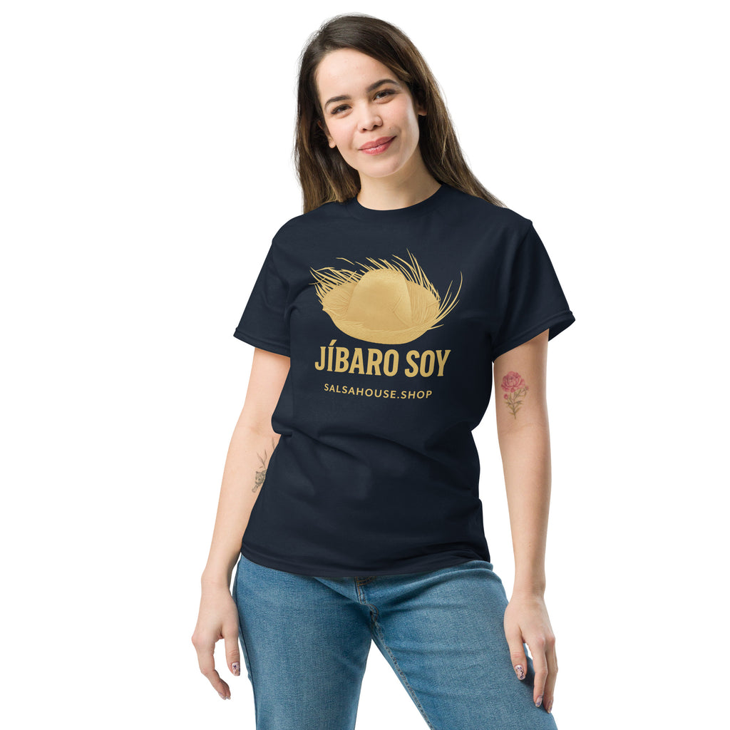 Unisex classic tee-JÍBARO SOY-navy