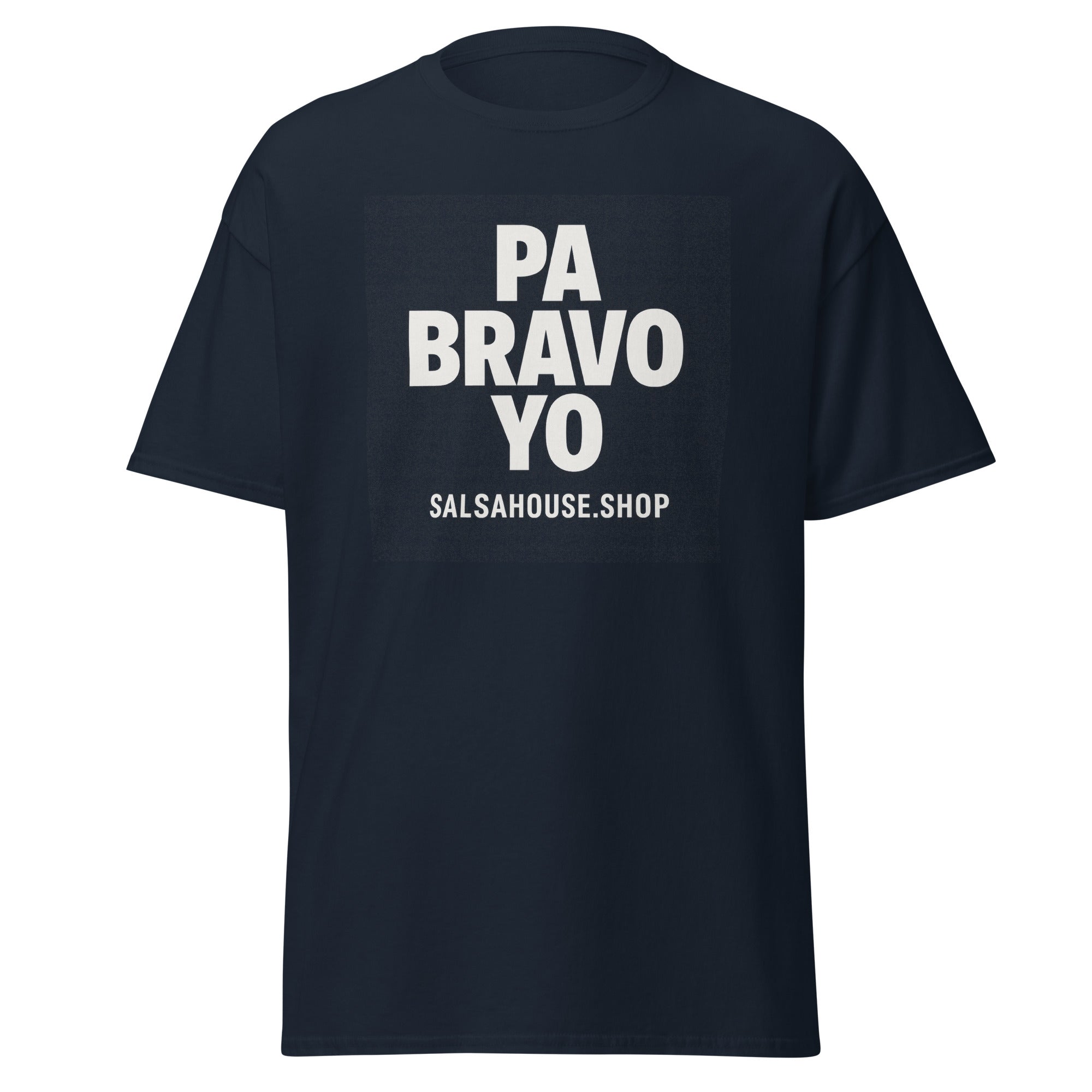 Unisex classic tee-PA BRAVO YO-plain-navy