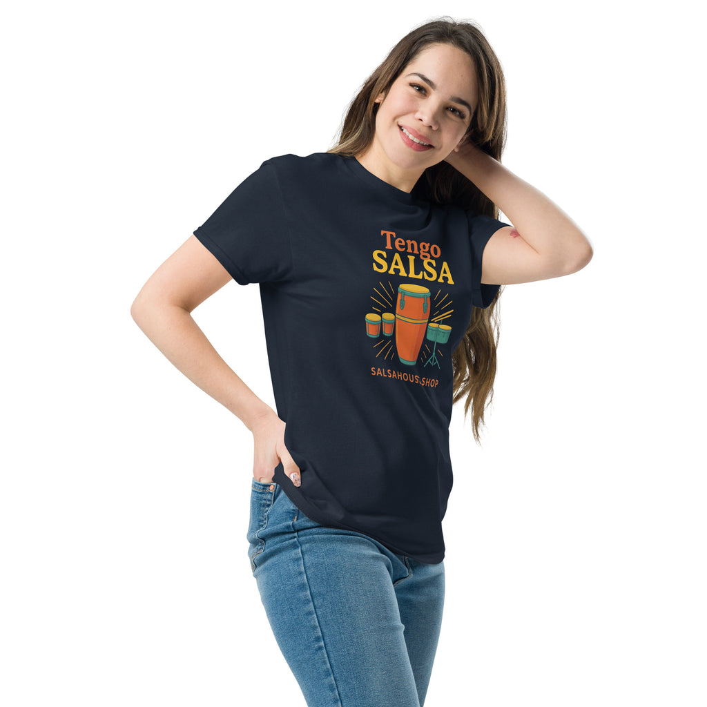 Unisex classic tee-TENGO SALSA-navy