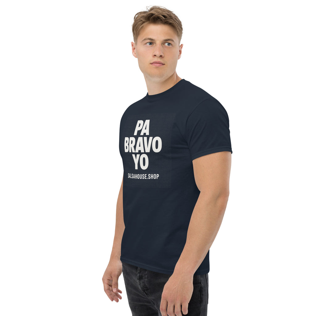 Unisex classic tee-PA BRAVO YO-plain-navy