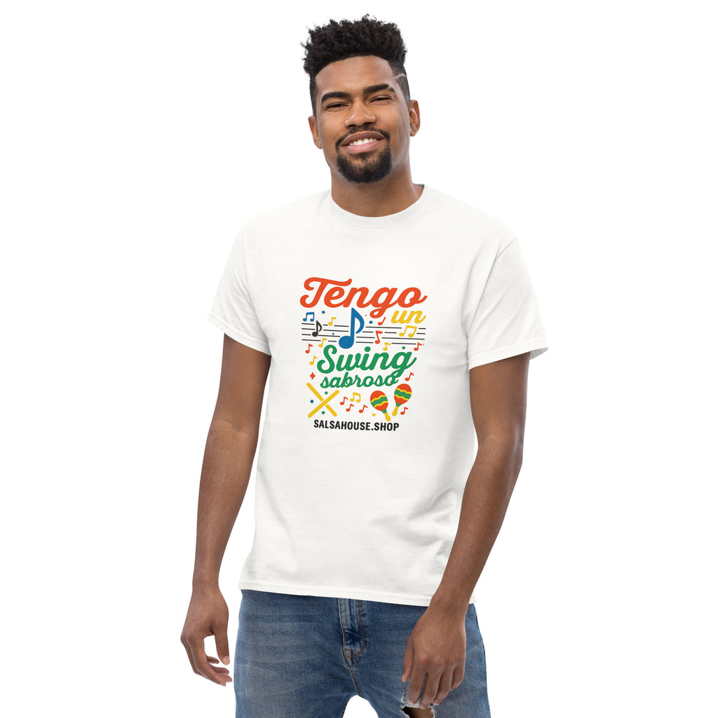 Unisex classic tee-TENGO UN SWING SABROSO(c)-white