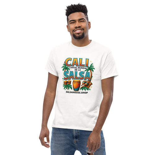 Unisex classic tee-CALI CAPITAL MUNDIAL DE LA SALSA-white