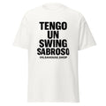 Unisex classic tee-TENGO UN SWING SABROSO-plain-white