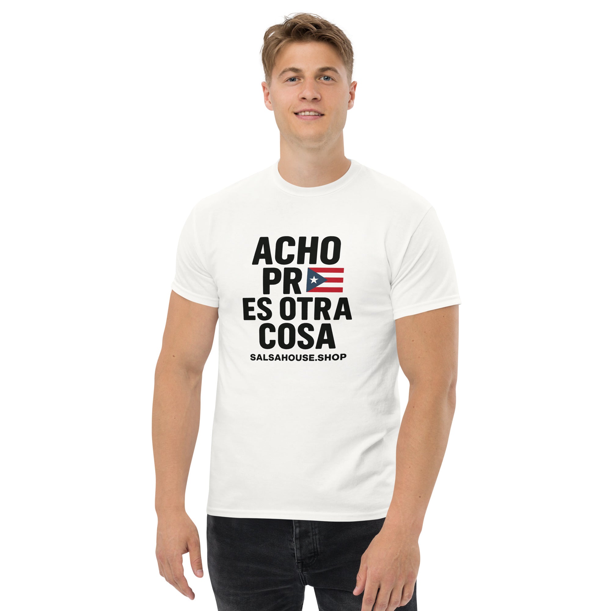 Unisex classic tee-ACHO PR ES OTRA COSA-flag-white