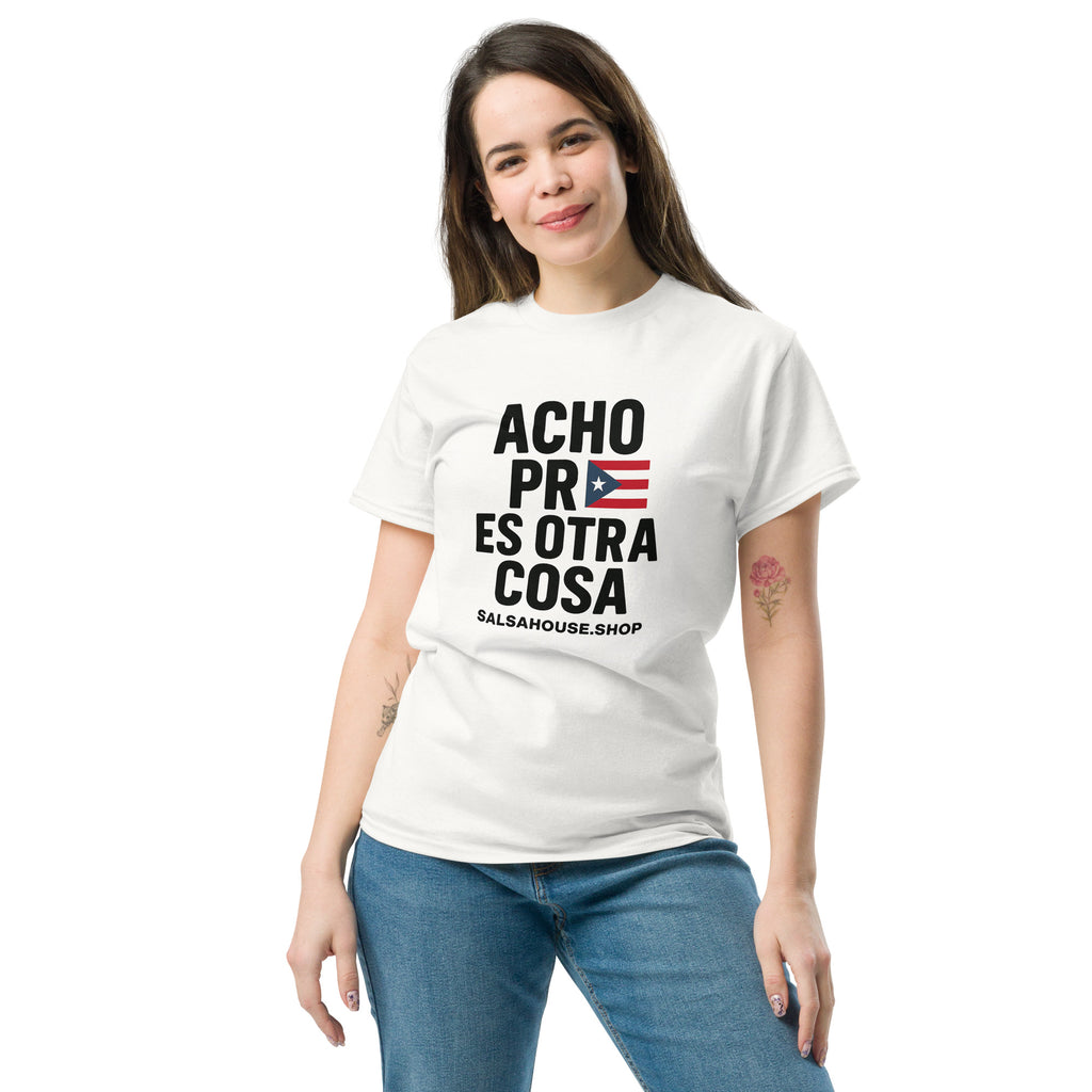 Unisex classic tee-ACHO PR ES OTRA COSA-flag-white
