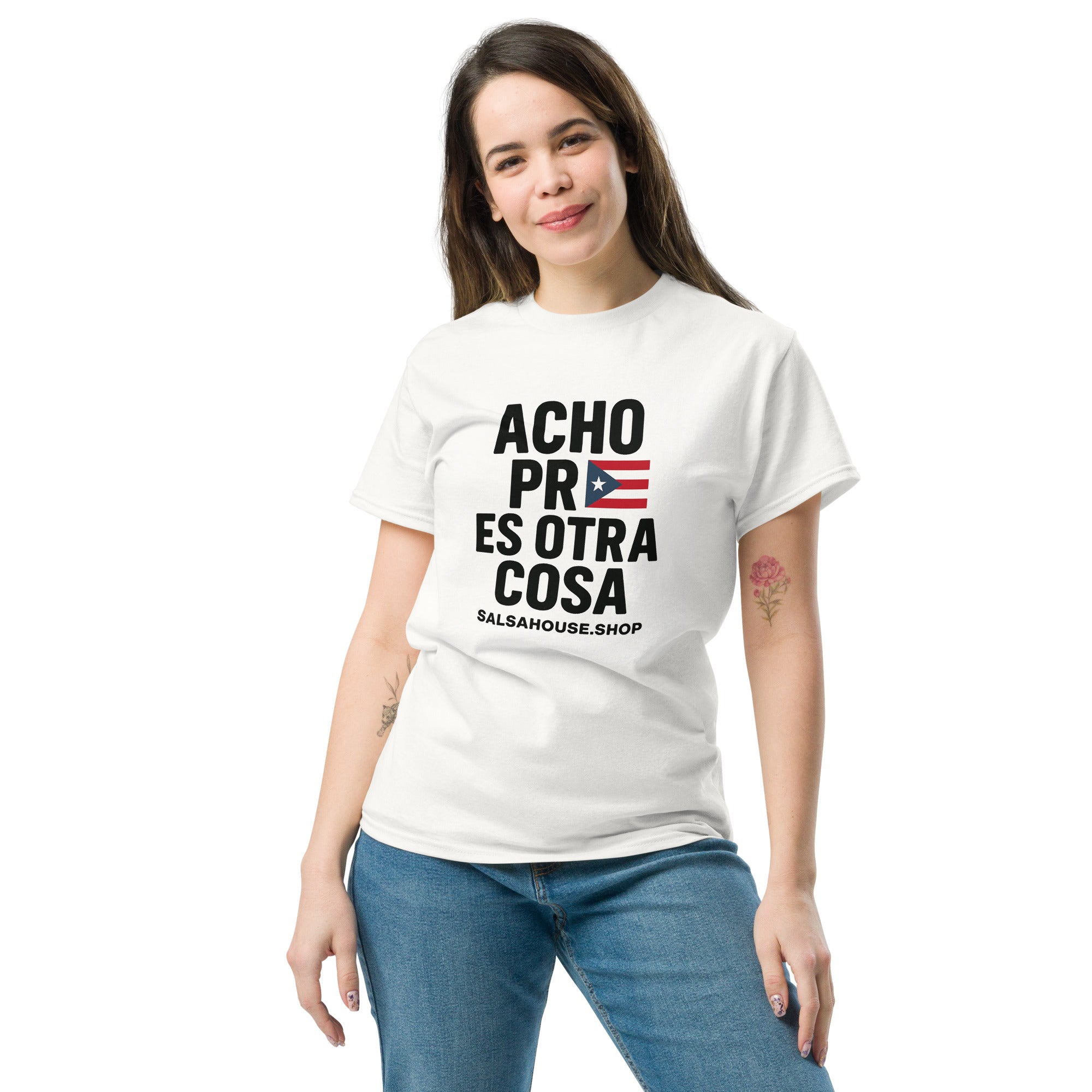 Unisex classic tee-ACHO PR ES OTRA COSA-flag-white
