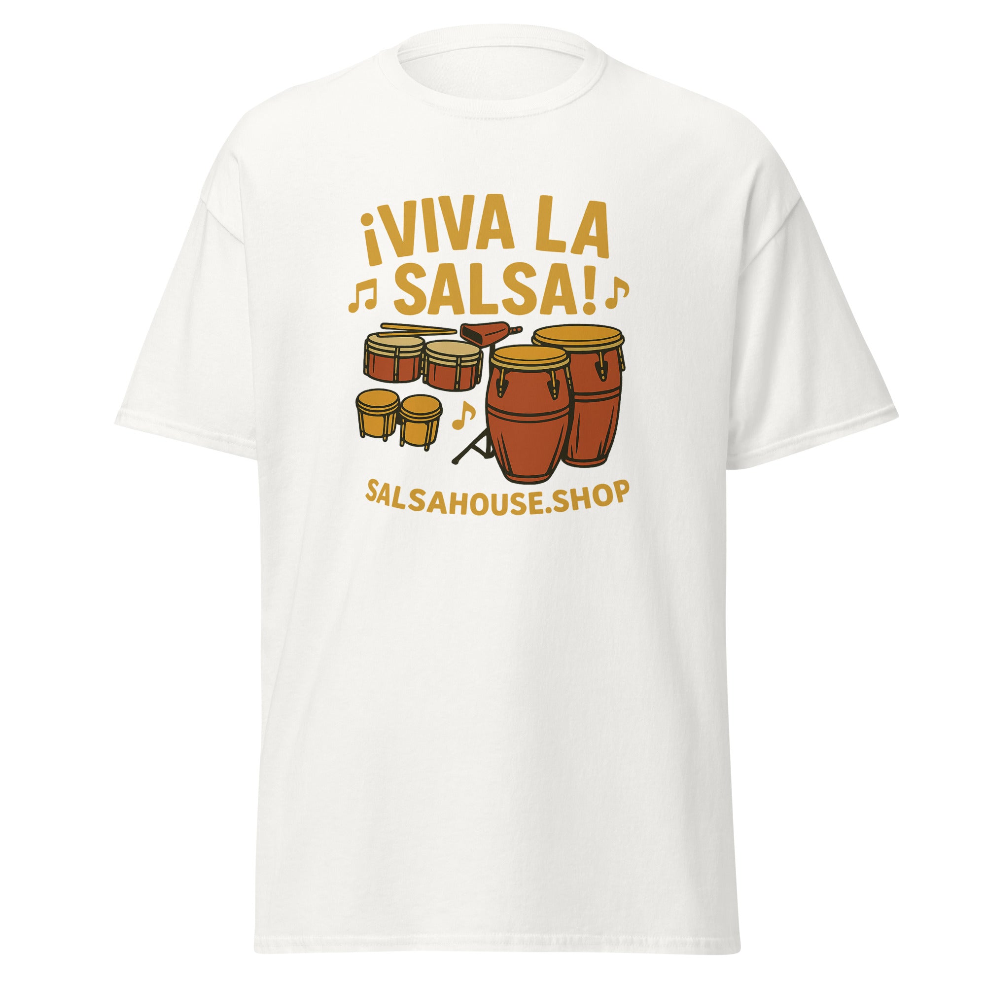 Unisex classic tee-VIVA LA SALSA-white