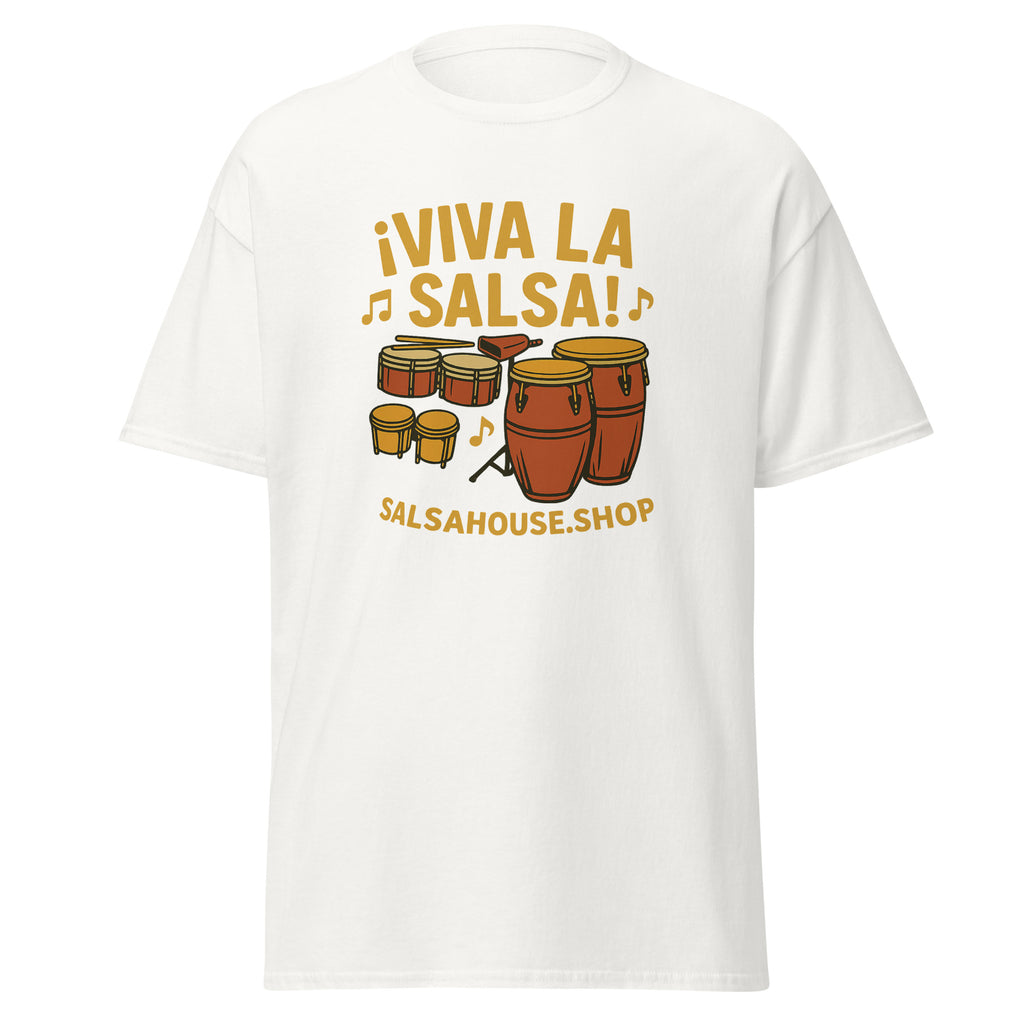 Unisex classic tee-VIVA LA SALSA-white