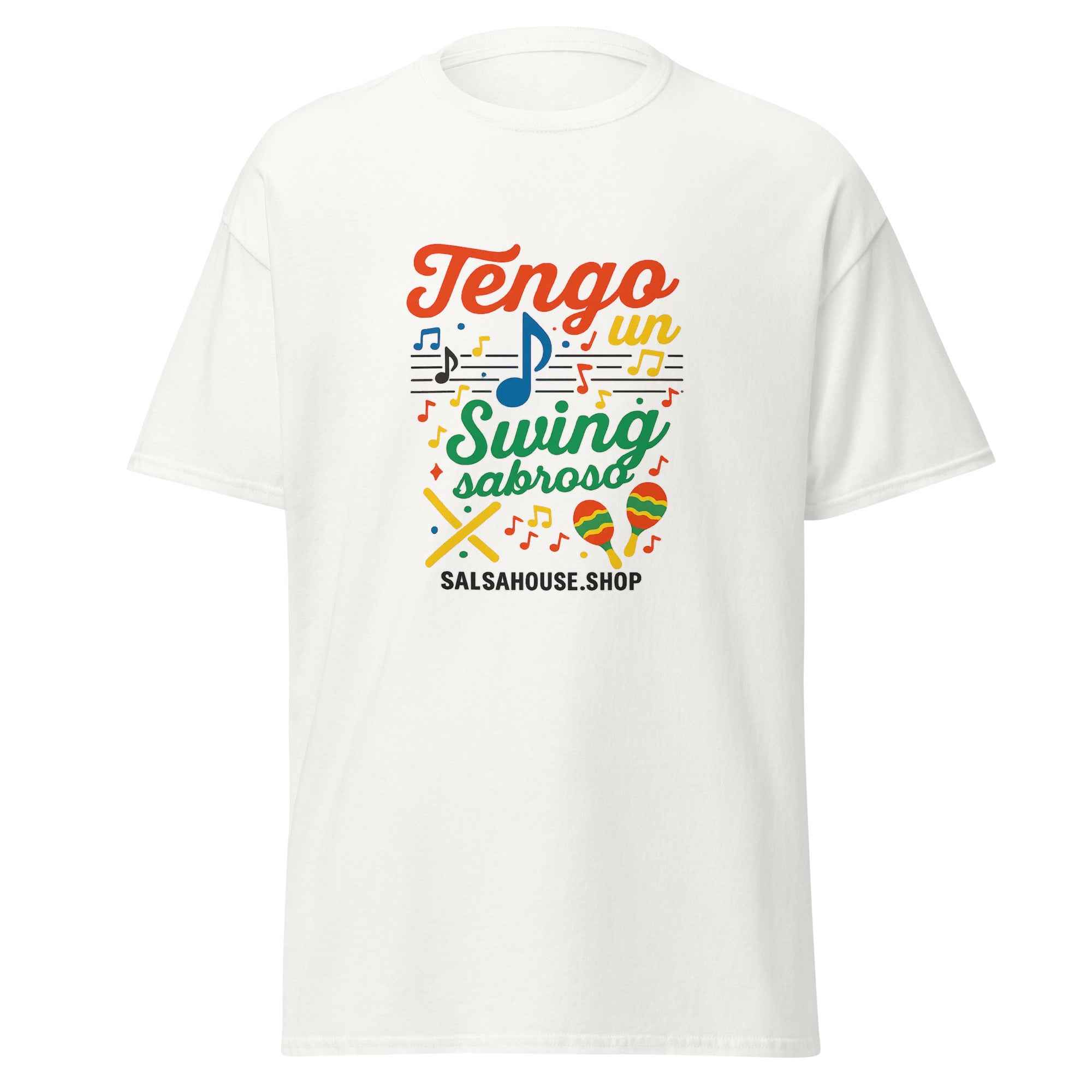 Unisex classic tee-TENGO UN SWING SABROSO(c)-white