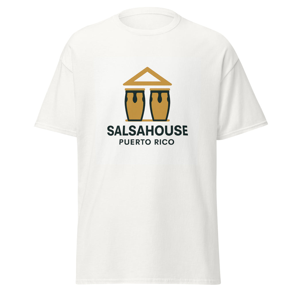 Unisex classic tee-SALSAHOUSE PUERTO RICO-white
