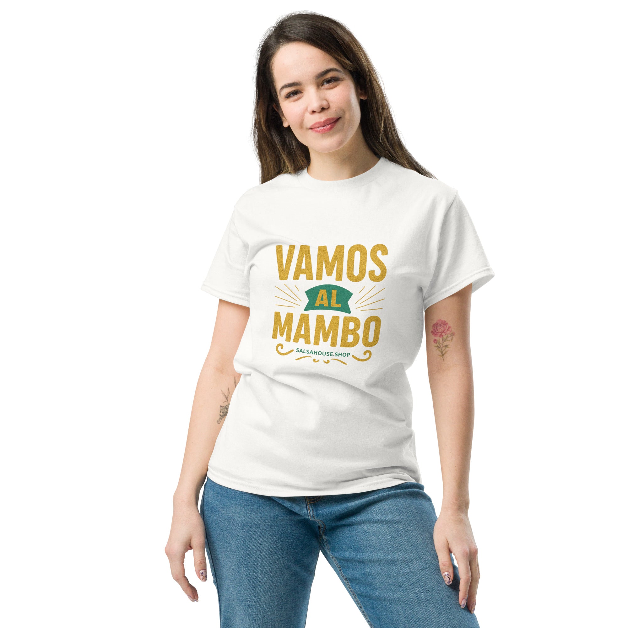 Unisex classic tee-VAMOS AL MAMBO-white
