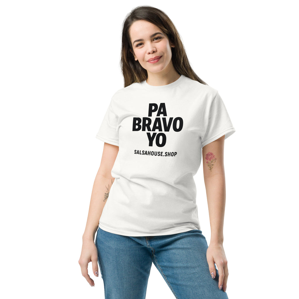 Unisex classic tee-PA BRAVO YO-plain-white