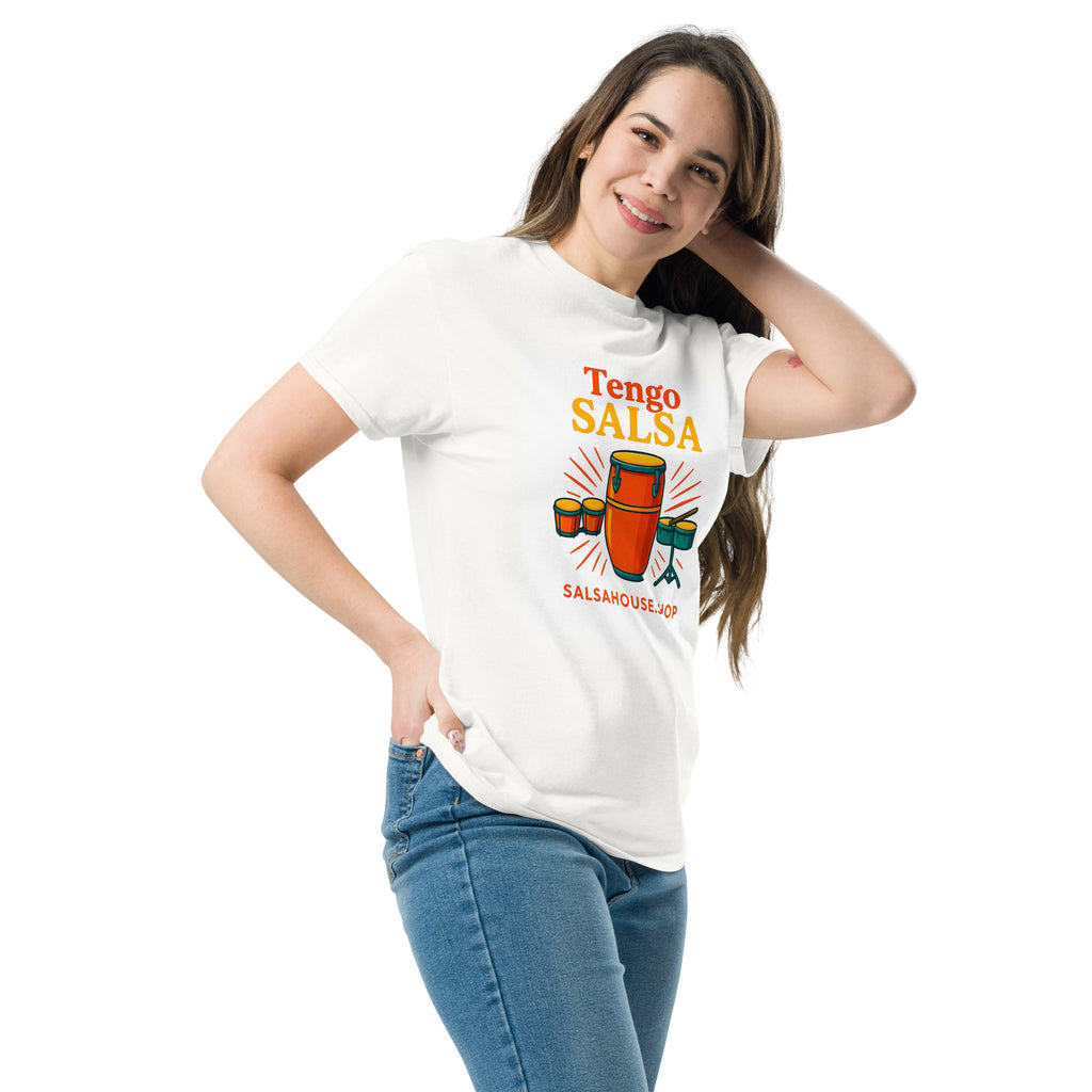 Unisex classic tee-TENGO SALSA-white