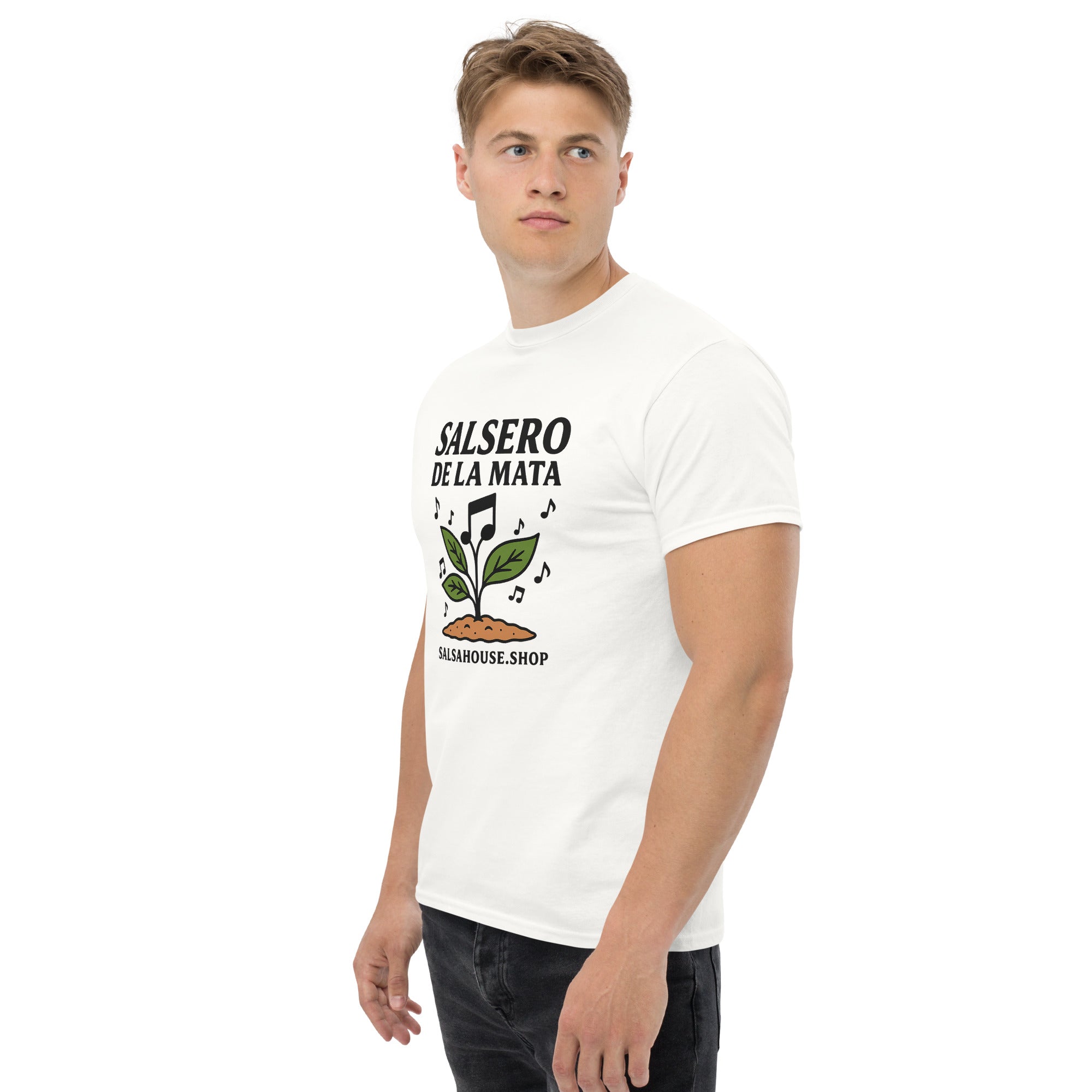 Unisex classic tee-SALSERO DE LA MATA-white