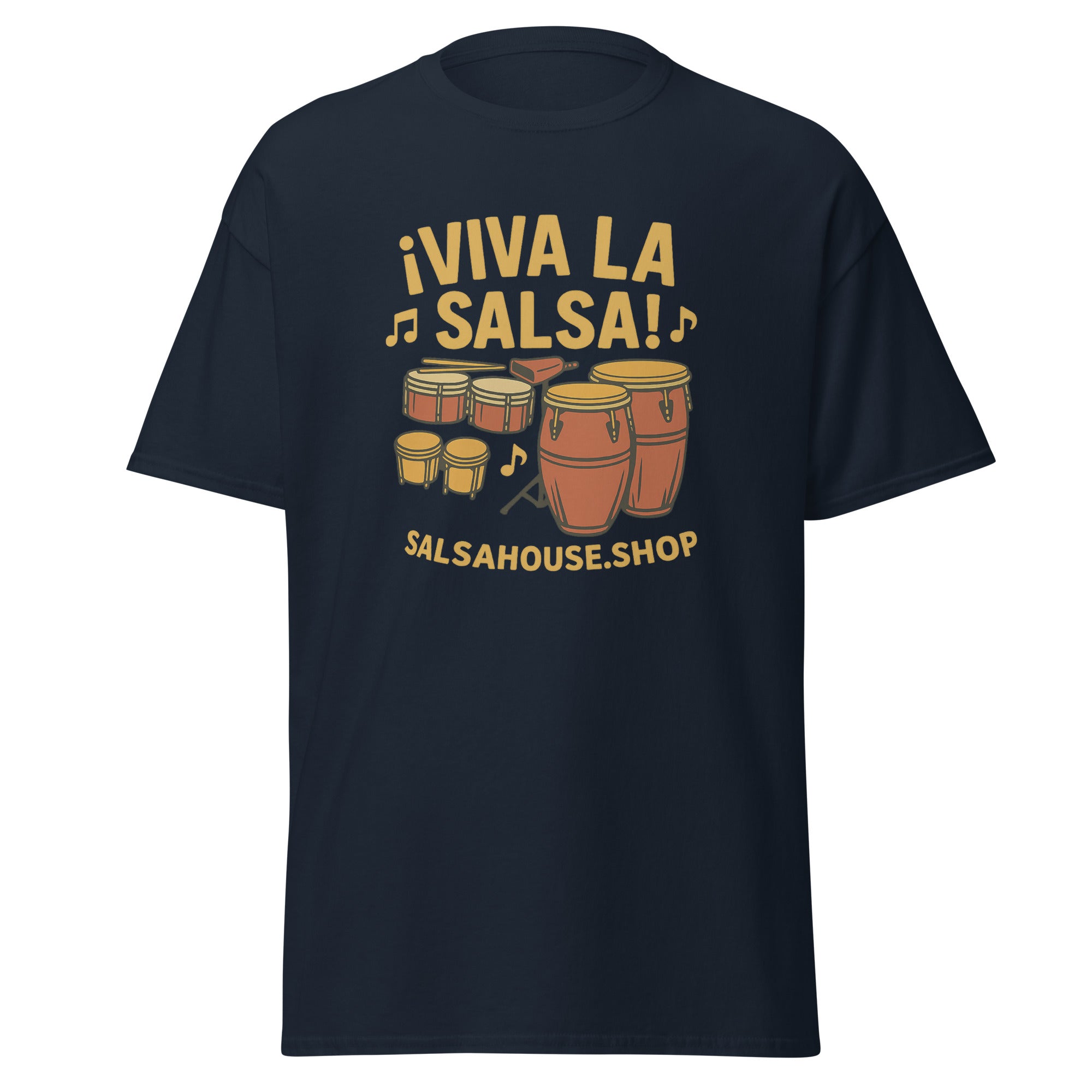 Unisex classic tee-VIVA LA SALSA-navy